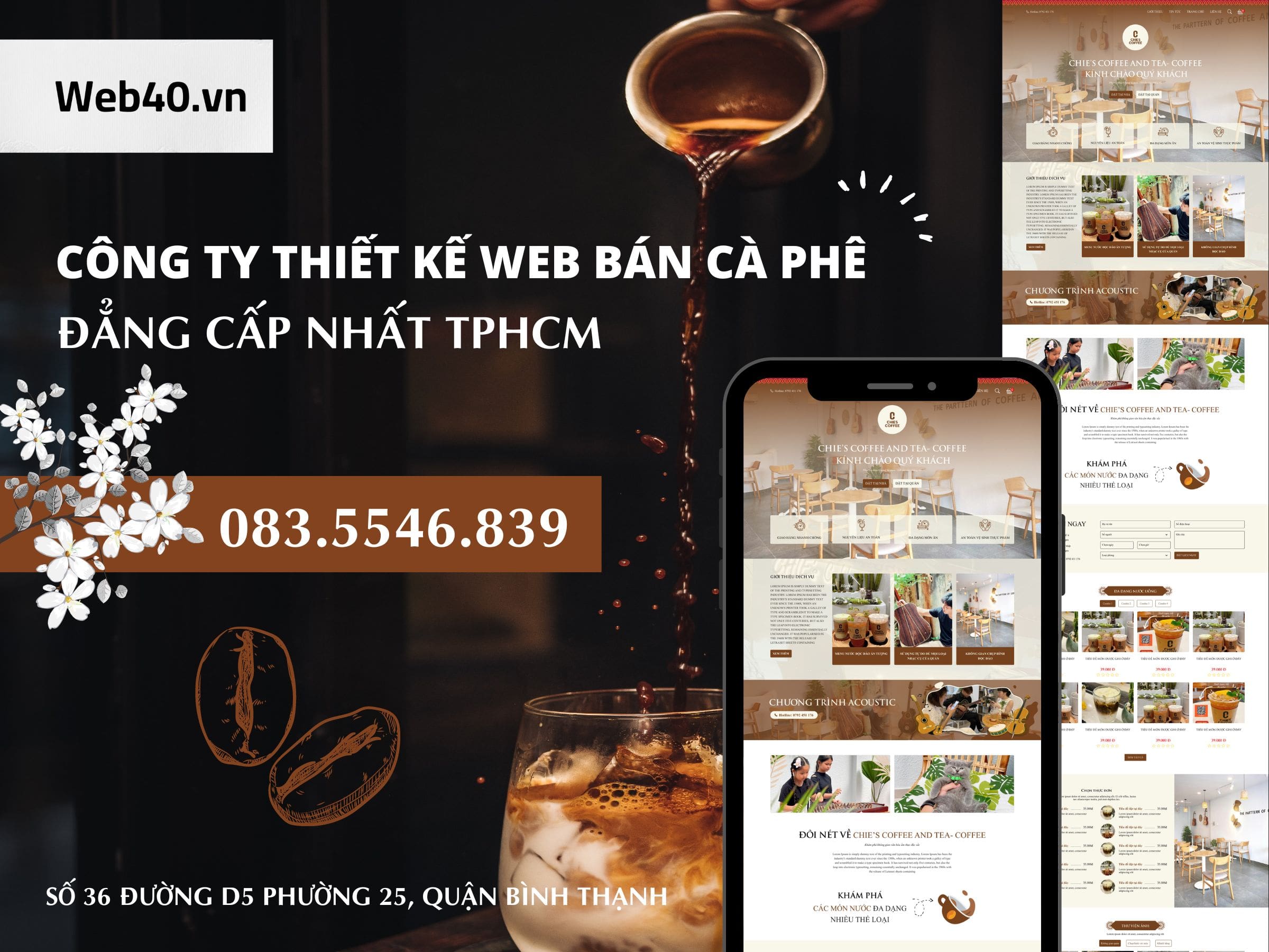 thiết kế web bán cà phê 