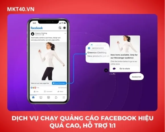Dịch vụ chạy quảng cáo Facebook hiệu quả cao, hỗ trợ 1:1