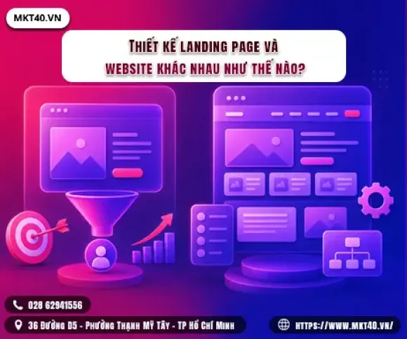 Thiết kế landing page và website khác nhau như thế nào? 
