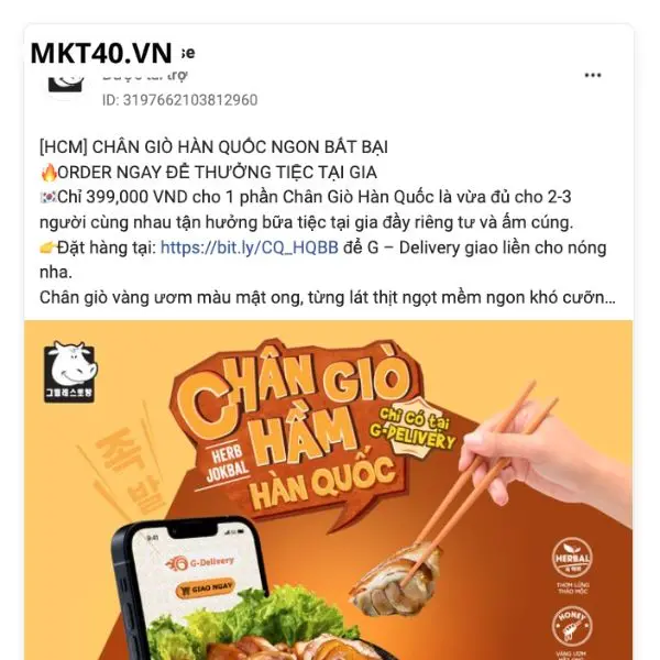 Mẫu content quảng c&aacute;o F&B thu h&uacute;t kh&aacute;ch h&agrave;ng bằng ưu đ&atilde;i v&agrave; trải nghiệm