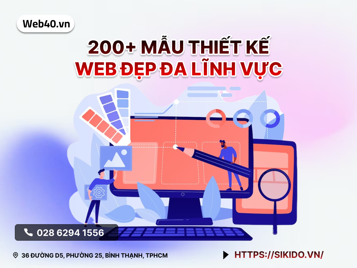 200+ MẪU THIẾT KẾ WEB ĐẸP ĐA LĨNH VỰC