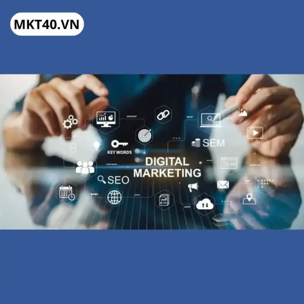 Nội dung đ&agrave;o tạo Digital Marketing tổng thể gồm SEO, quảng c&aacute;o trả ph&iacute;, mạng x&atilde; hội v&agrave; ph&acirc;n t&iacute;ch dữ liệu