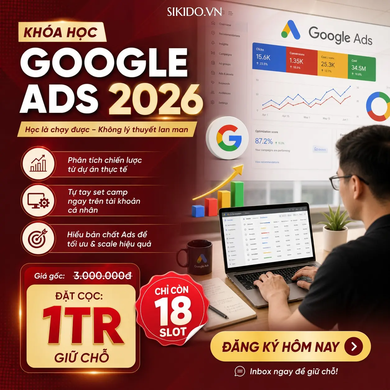 Kho&aacute; học google ads
