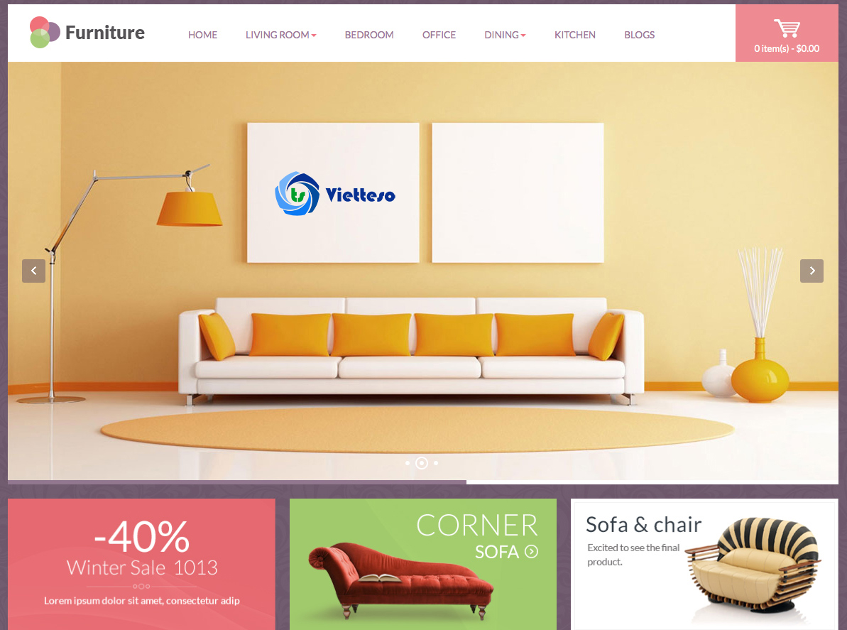 Công ty thiết kế website nội thất đẹp